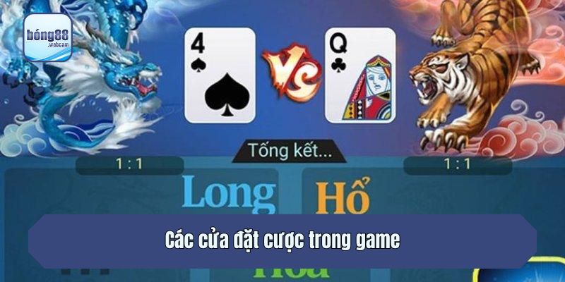 Các cửa đặt cược trong game